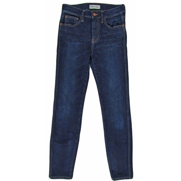 Madewell High Riser Skinny Jeans Sz 26 x 28 Dark Wash Stretch - Picture 1 of 7